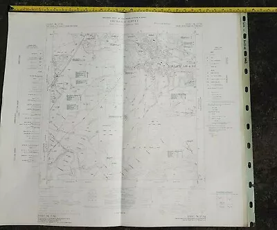 Vintage Map Ordnance Survey Nottinghamshire Street Plan Worksop 1966 Framing  • £8.52