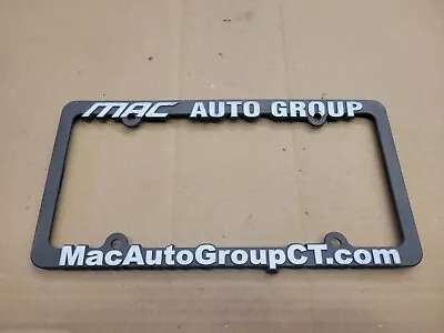 Mac Auto Group Mitsubishi Watertown CT License Plate Tag Frame Holder Logo Name • $18.99