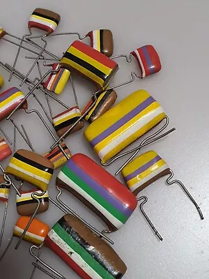 Assorted Lot Of 22 Mullard Tropical Fish Capacitors - Vintage Stock • $79