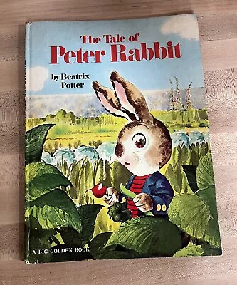 Vtg 1973 The Tale Of Peter Rabbit A Big Golden Book BY Beatrix Potter Illustrate • $12.99