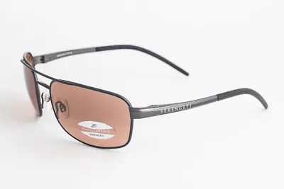 Serengeti RIANO Shiny Gun / Drivers Gradient Sunglasses 7432 59mm • $229