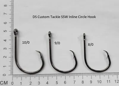 SSW Inline Circle Hook 8/0 9/0 10/0 ASMFC Striped Bass Legal 25-Pack • $10.50