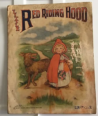 Vintage “Little Red Riding Hood” Linenette Book • $12.50