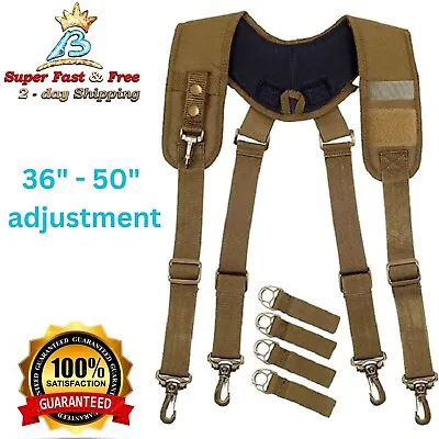 Tirantes De Arnes De Cinturon Acolchados Mens Safety Padded Work Belt Suspenders • $31.77