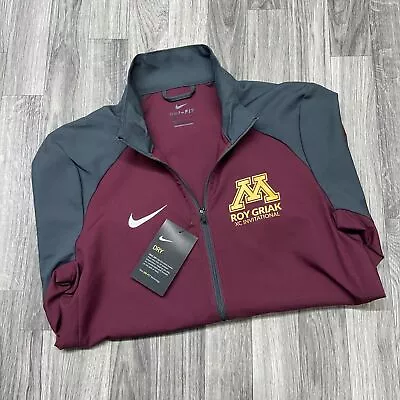  NEW  NIKE MINNESOTA GOLDEN GOPHERS Full Zip Maroon Activewear Jacket Men's XS • $25.85