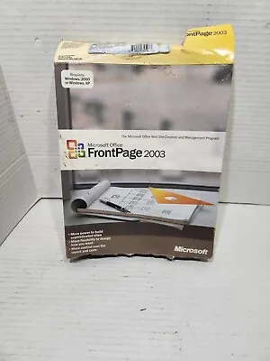 Microsoft Office FrontPage 2003 For Windows Full Version RETAIL • $40.79