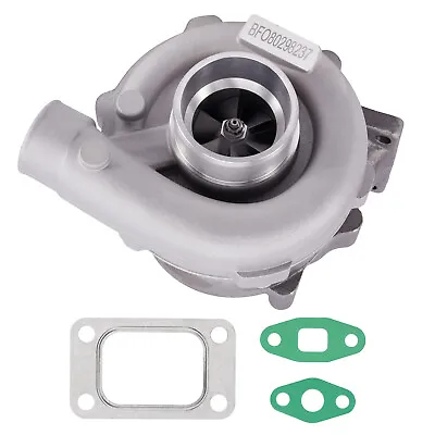 TURBO TURBOCHARGER T04E Universal T3 T4 Exhaust Flange A/R 0.63 Turbine Trim 73 • $103.42