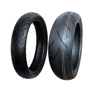 Front And Rear Max Motosports Motorcycle Tire 120/70 17 & 200/50-17 • $874.99