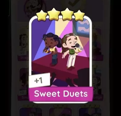 Monopoly Go 4 Star Card - Set 9 Sweet Duets 1x • $3.50