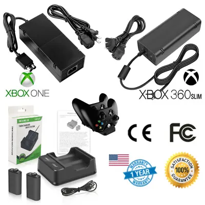 $17.95 • Buy For XBOX ONE XBOX 360 Slim Xbox One X/S Console Brick Power Supply Charger Cord