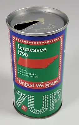 Vintage 1976 7Up Soda Pop Can Steel United We Stand States Tennessee • $10.10