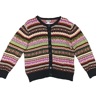Tiara International Vintage Fair Isle Cardigan Colorful Sweater Women's Large  • $13.36