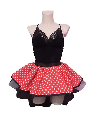 Red White Polka Dot Tutu Skirt  Dance School Hen Party 80s Fancy Dress • £12.96