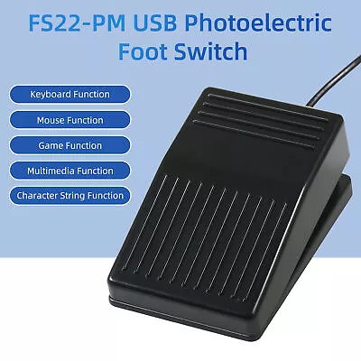 USB Foot Pedal Switch Gaming Control Button Keyboard Mouse Gamepad Action AU • $21.07