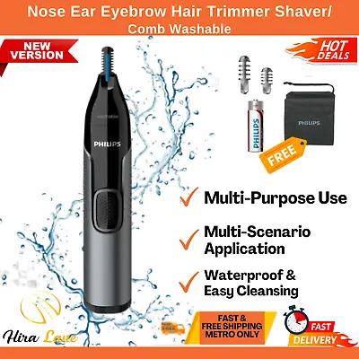 $36.93 • Buy Philips Series 3000 Nose Ear Eyebrow Hair Trimmer Shaver/Comb Washable NT3650/16
