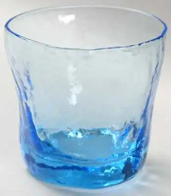 $19.99 • Buy Morgantown Crinkle Blue Double Old Fashioned Glass 4688821