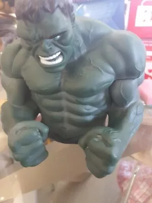 Marvel-bust Bank - 'hulk-dark Green' - 'rare' - Original Stopper - See Pics • £15