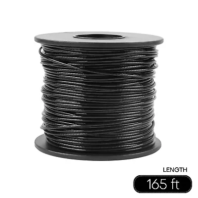 165' Black Vinyl Coated Stainless Steel 304 Cable Wire Rope Heavy Duty For 1/16  • $18.89