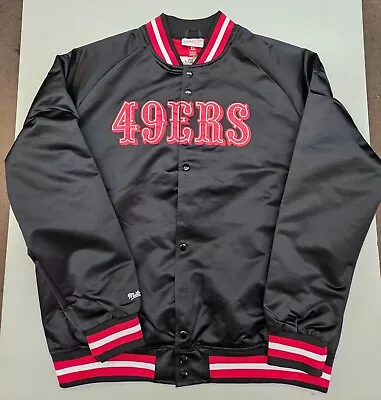 NFL Mitchell And Ness Lightweight Satin San Francisco 49ers  Jacket XL • $200