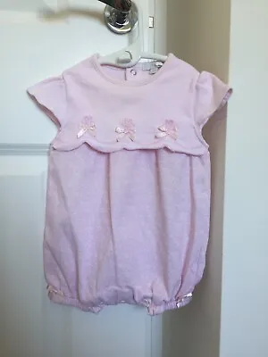 Baby Girls Designer Zip Zap Shortie Romper Pink 0-3 Months  • £10