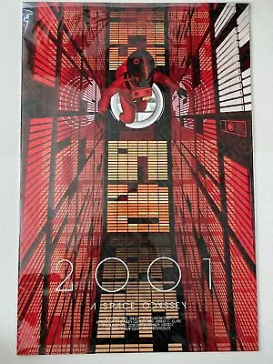 2001 A Space Odyssey Yvan Quinet Movie Poster Screen Print 24x36 Mondo IMPERFECT • $499.99