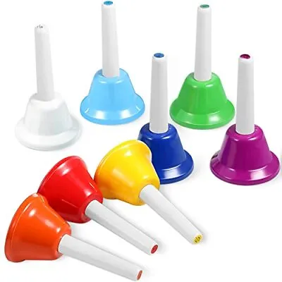 8 Note Hand Bells For Kids Musical Handbells Set Colorful Hand Bells  • $35.60