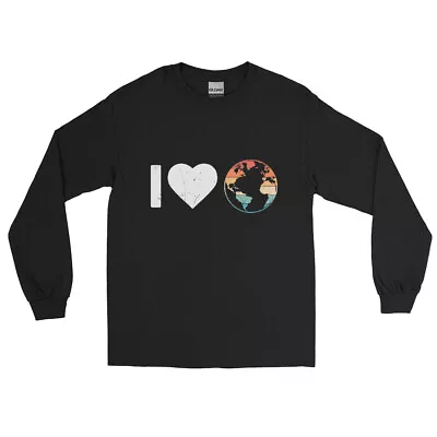 I HEART Earth Environment Global Warming Earth Day Gift Long Sleeve • $32.26