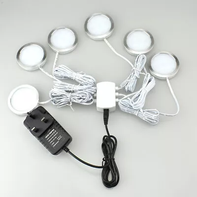 £19.91 • Buy 3/6 Lights Under Cabinet Lights LED Kitchen Cupboard Shelf Counter Display Lamp