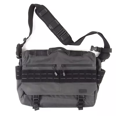 5.11 Tactical Rush Delivery Lima Messenger Laptop Bag Black Gray 511 17x11x4 • $65.96