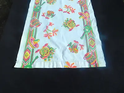 Vintage  Linen Table Runner With Southwester/Mexican Them 50  X 17  • $14.99