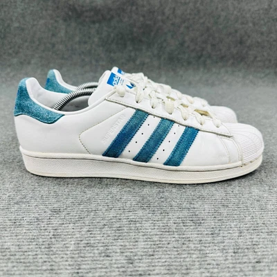 $39.99 • Buy Adidas Superstar Mens Designer Casual Shoes Blue/White Colorway Size US 9 2019