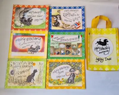 Hairy MacLary & Friends Book Bag & 6 X Paperback Books - Fun Dog Stories...& Cat • £7.50