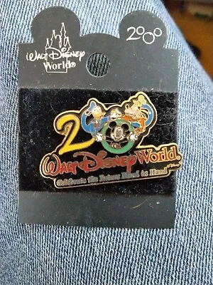 $12 • Buy Vintage 2000 Walt Disney World Park Pin Mickey Mouse Donald Duck Goofy Future