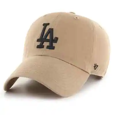 MLB Los Angeles Dodgers ('47 Brand) Clean Up Dad Hat Adjustable Strap Khaki • $27.99
