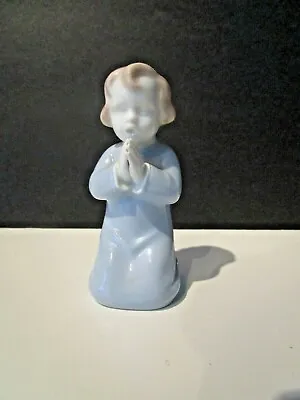 VA VISTA ALEGRE Figurine Porcelain Portugal Vintage Kneeling Child Praying • $49.99