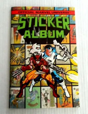  1986 Official Marvel Universe 1 Album With Complete Sticker Set (77) Inserted • $249