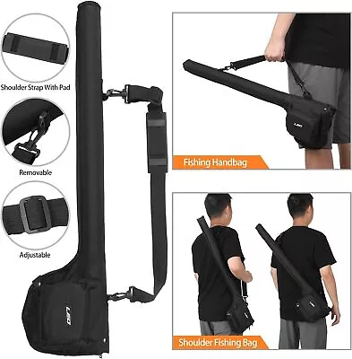 81cm Fishing Rod Case Fishing Tackle Bag Fishing Pole Storage Fishing Rod Bag AU • $34.80