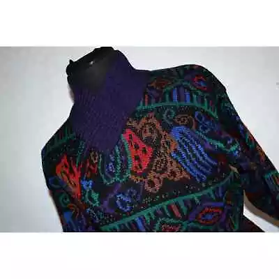 26008 Vintage Meister Sweater Shawl Pullover Purple Size Medium Womens • $25