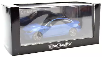 Minichamps 2020 Blue BMW M2 CS W/ Gold Wheels 1:43 Scale Diecast Car 410021025 • $34.99