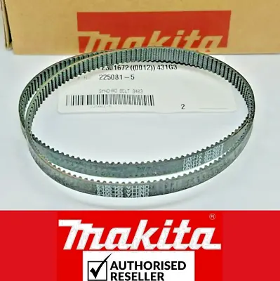 2 X Genuine Makita Rubber Drive SYNCHRO BELT 225081-5 Fits Belt Sander 9403  • £9.86