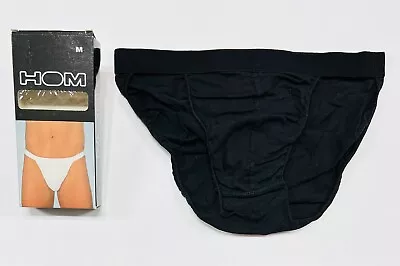 $35 • Buy Vintage 1980s HOM Tanga String Bikini Brief, Men’s Size M 34, Made In Italy, NOS
