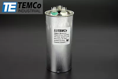 TEMCo 80/5 MFD UF Dual Run Capacitor 370 440 Vac Volts AC Motor HVAC 80+5 • $16.45