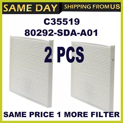 2 PCS For HONDA ACCORD CABIN AIR FILTER Acura Civic CRV Odyssey NEW C35519 US • $10.95