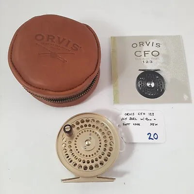Orvis CFO 123 Gold #191 Limited Edition Fly Reel With Original Leather Case • $450