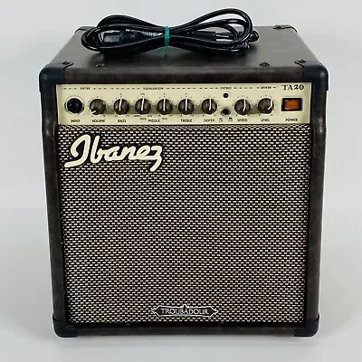 Ibanez Troubadour Model TA20 Guitar Amplifier 4 Ohm Output Chorus And Reverb • $105