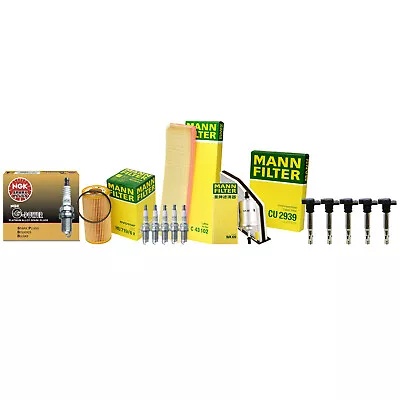 Mann Filters Denso 5 Coils NGK 5 G-Power Spark Plugs Tune Up Kit For Rabbit 2.5 • $229.95