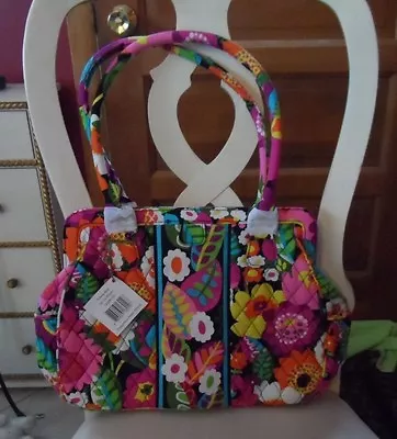 Vera Bradley Frame Bag In Va Va Bloom Pattern   • $59.50