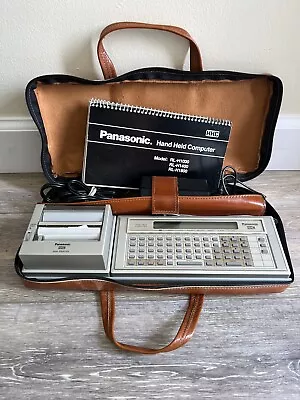 Vintage 1983 Panasonic RL-H1400 Handheld Computer W/ Printer And Case  WORKS! • £121.64