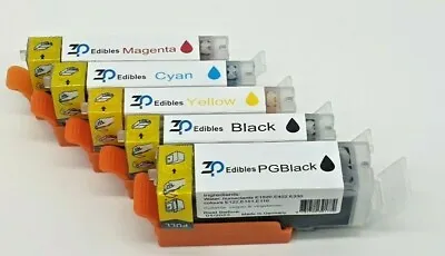 ZP Edible Ink Cartridges Set Of 5 PGI-550 XL CLI-551 For Canon MG5650 Printer  • £22.99