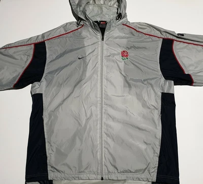 £14.99 • Buy Mens NIKE Full Zip ENGLAND Rugby Windbreaker Jacket Size Large